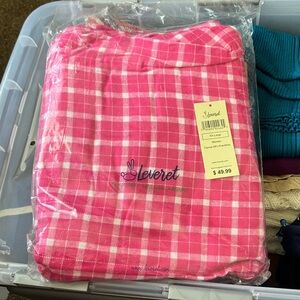 Leveret Pink Plaid Flannel Pajamas - Women xxl